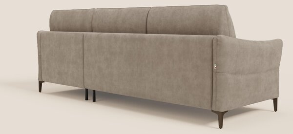 Dalia divano letto angolare con materasso alto 18 cm piedini alti e pe