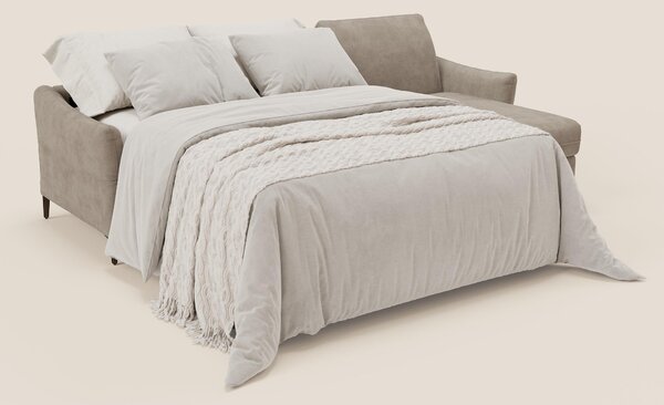 Dalia divano letto angolare con materasso alto 18 cm piedini alti e pe