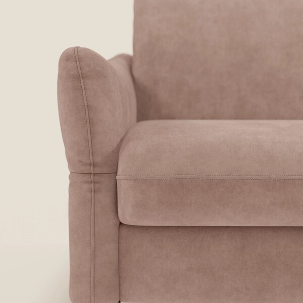 Dalia divano letto angolare con materasso alto 18 cm piedini alti e pe