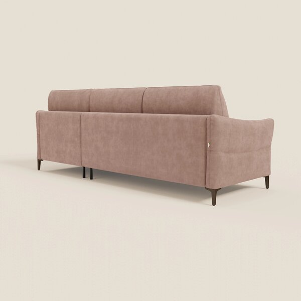 Dalia divano letto angolare con materasso alto 18 cm piedini alti e pe