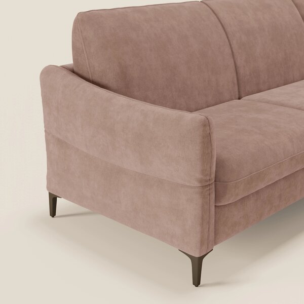 Dalia divano letto angolare con materasso alto 18 cm piedini alti e pe