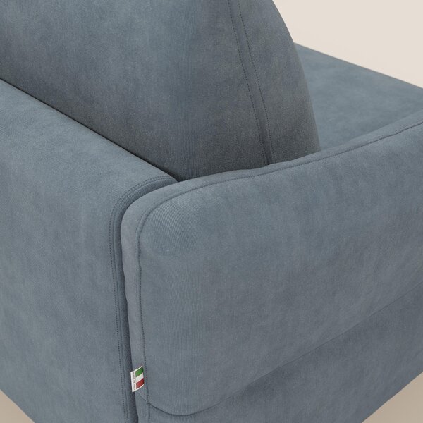 Dalia divano letto angolare con materasso alto 18 cm piedini alti e pe