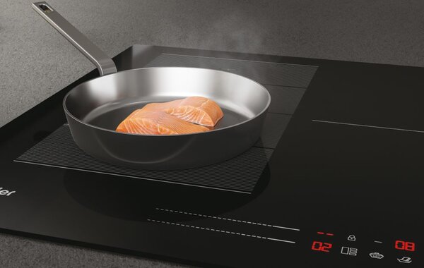 Haier Piano Cottura Induzione 6 Fuochi Larghezza 80 cm in Vetroceramica colore Nero - HAMTSJ86MC/1 I-Move Series 6