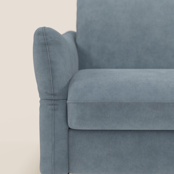 Dalia divano letto angolare con materasso alto 18 cm piedini alti e pe