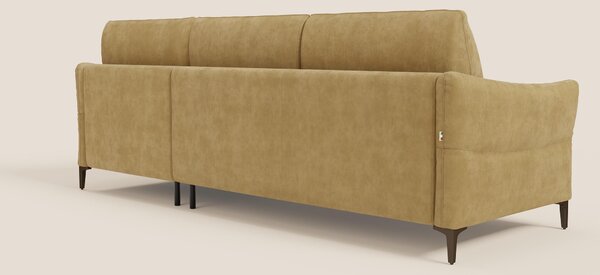Dalia divano letto angolare con materasso alto 18 cm piedini alti e pe