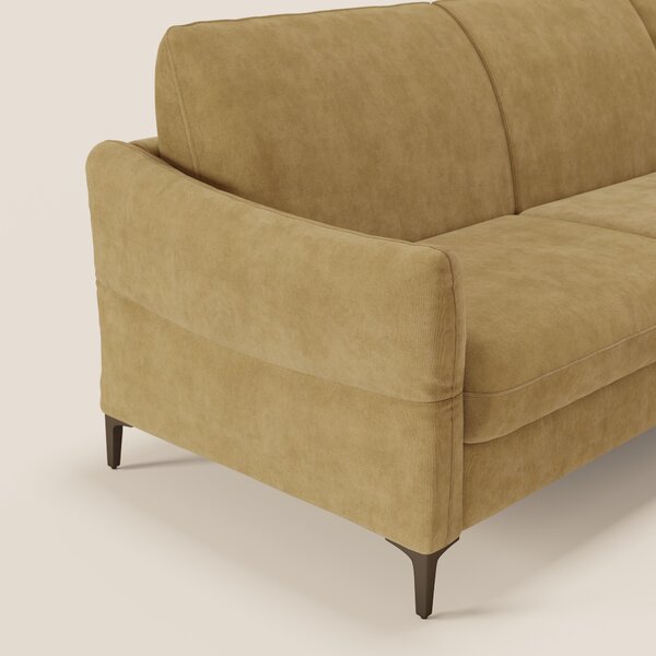 Dalia divano letto angolare con materasso alto 18 cm piedini alti e pe