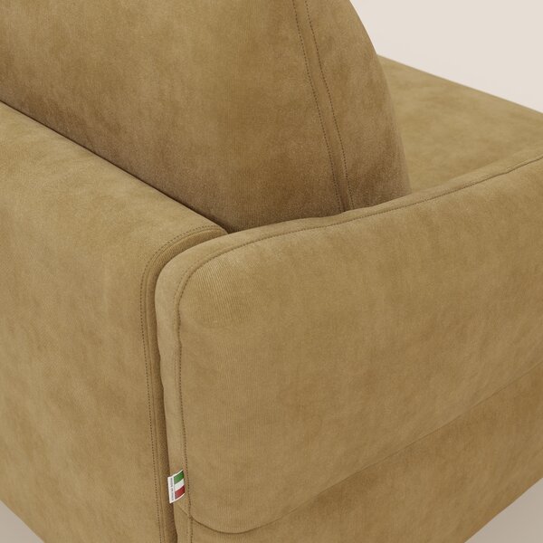 Dalia divano letto angolare con materasso alto 18 cm piedini alti e pe