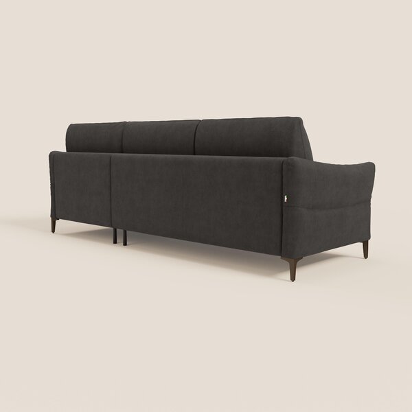 Dalia divano letto angolare con materasso alto 18 cm piedini alti e pe