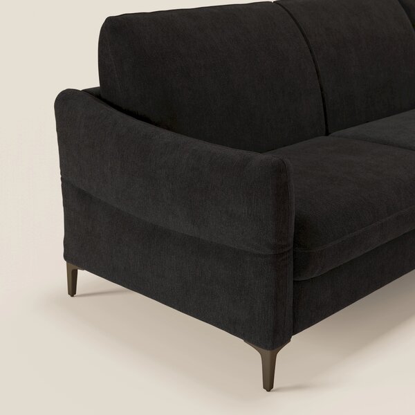 Dalia divano letto angolare con materasso alto 18 cm piedini alti e pe