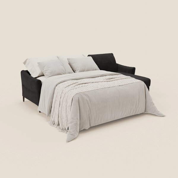 Dalia divano letto angolare con materasso alto 18 cm piedini alti e pe