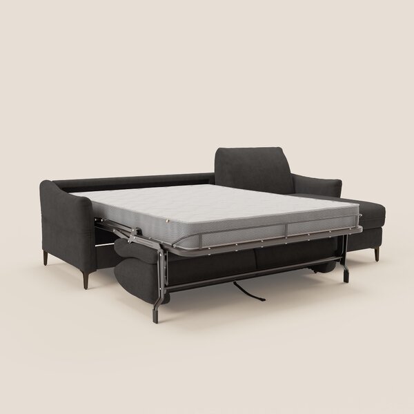 Dalia divano letto angolare con materasso alto 18 cm piedini alti e pe