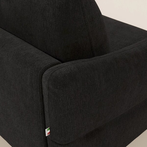 Dalia divano letto angolare con materasso alto 18 cm piedini alti e pe
