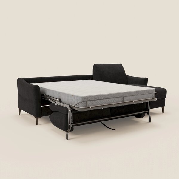 Dalia divano letto angolare con materasso alto 18 cm piedini alti e pe