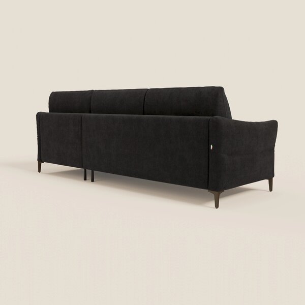 Dalia divano letto angolare con materasso alto 18 cm piedini alti e pe