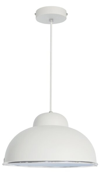 Lampadario Moderno Farell bianco in metallo, D. 31 cm, INSPIRE