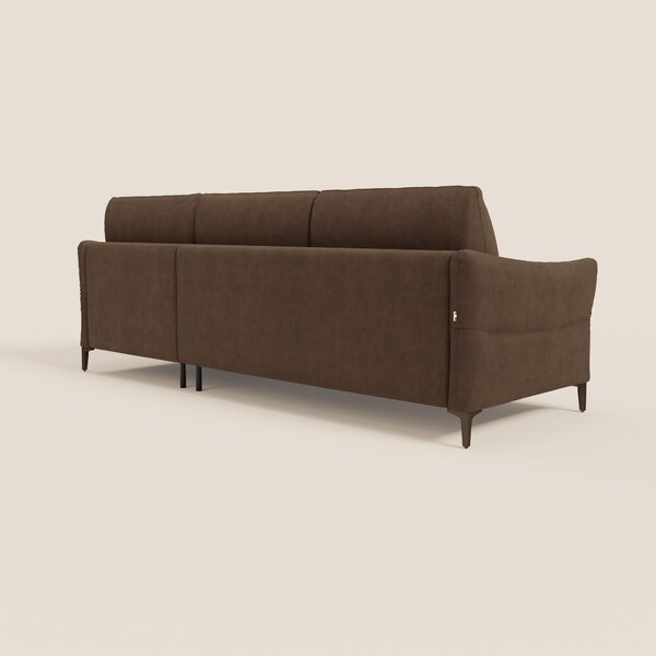 Dalia divano letto angolare con materasso alto 18 cm piedini alti e pe