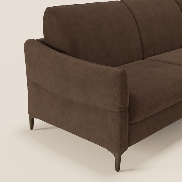 Dalia divano letto angolare con materasso alto 18 cm piedini alti e pe