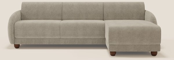 Giglio divano letto angolare con materasso alto 18 cm e penisola conte