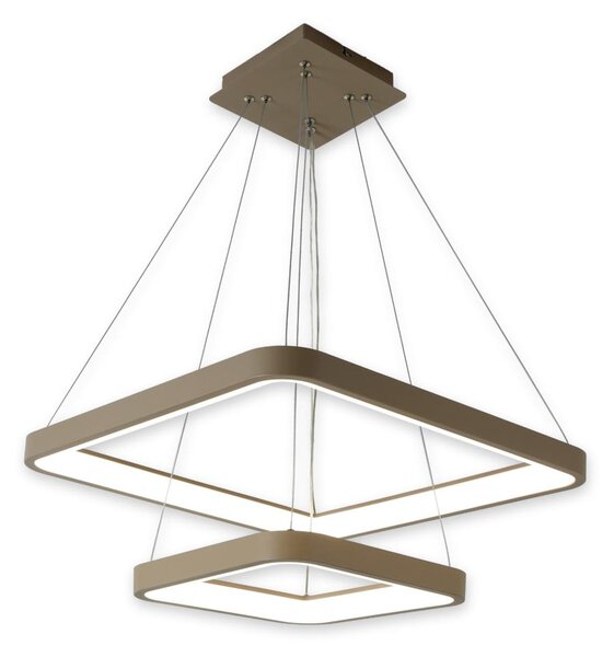 Brilagi - Sospensione LED dimmerabile a cavo FALCON SLIM LED/78W/230V beige + telecomando