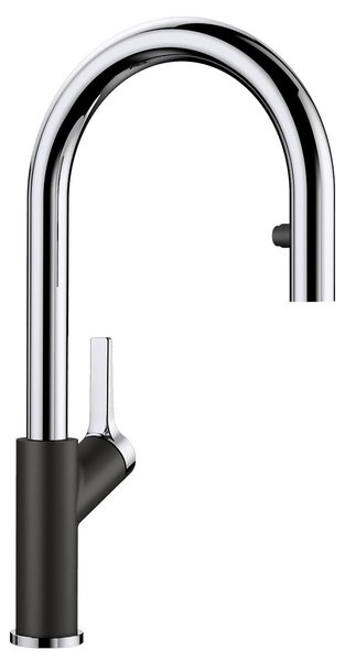 Blanco CARENA-S VARIO miscelatore da cucina DVGW nero cromo opaco 526172