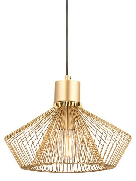Lampada a sospensione KIMBERLEY dorata 1xE27x20W in metallo, dimensioni: 155x31x31 cm, IP20, Endon