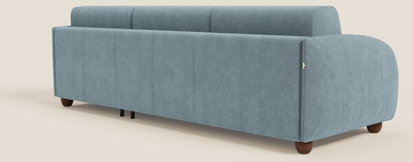 Giglio divano letto angolare con materasso alto 18 cm e penisola conte