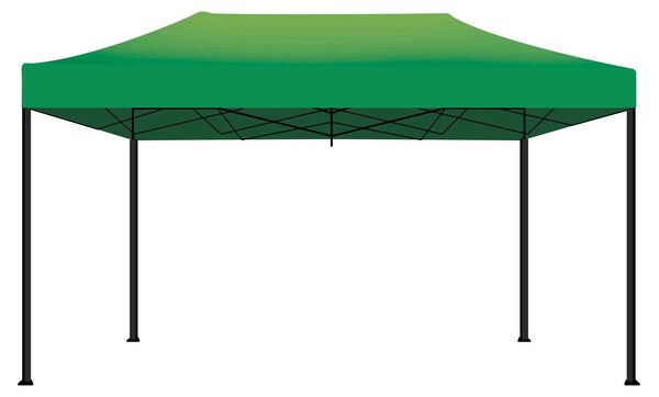 Kebon Tenda / Gazebo Per Giardino 3X4,5 Mt Impermeabile Tendone Pieghevole Per Fiere E Mercati Colore Verde