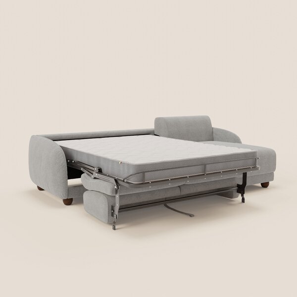 Giglio divano letto angolare con materasso alto 18 cm e penisola conte