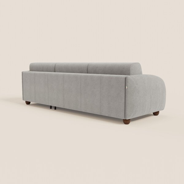 Giglio divano letto angolare con materasso alto 18 cm e penisola conte