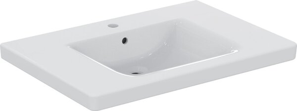 Ideal Standard Connect Freedom lavabo sans barrière, 800mm, 1 trou pour robinet, avec trop-plein, E548401, E548401