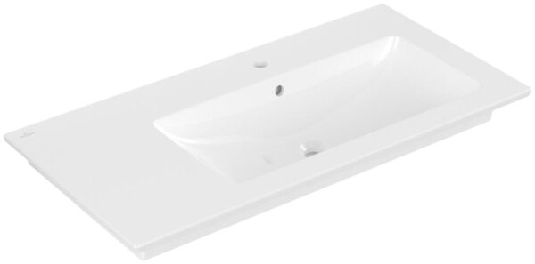 Villeroy & Boch Venticello lavabo armoire, bassin à droite, 1 trou pour robinet, avec trop-plein, 1000x500mm, 4134R101, 4134R101