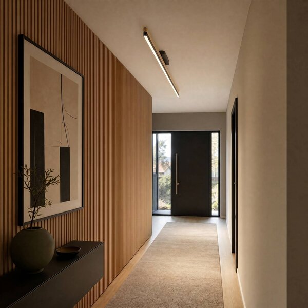 Plafoniera soffitto Holven Lucande, dimmerabile, Legno chiaro, Soggiorno / Sala da pranzo, Legno, Moderno, Plafoniera