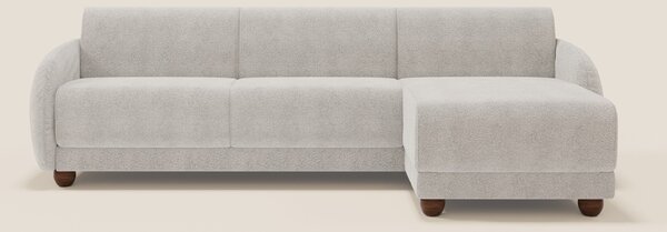 Giglio divano letto angolare con materasso alto 18 cm e penisola conte