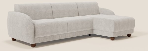 Giglio divano letto angolare con materasso alto 18 cm e penisola conte