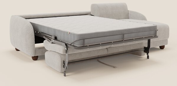 Giglio divano letto angolare con materasso alto 18 cm e penisola conte