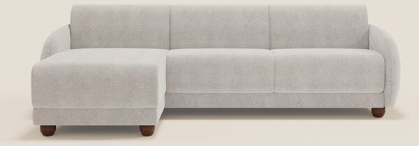 Giglio divano letto angolare con materasso alto 18 cm e penisola conte