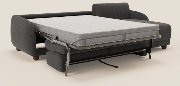 Giglio divano letto angolare con materasso alto 18 cm e penisola conte