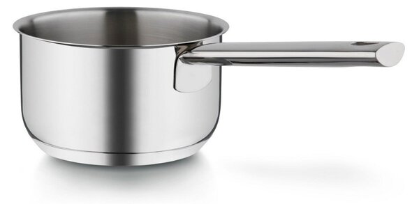 Barazzoni Chef Line Casseruola Manico Lungo 16cm 1,5L Acciao Inox 18/10 Fondo Triplen Plus per Gas Elettrico Induzione