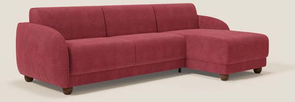 Giglio divano letto angolare con materasso alto 18 cm e penisola conte