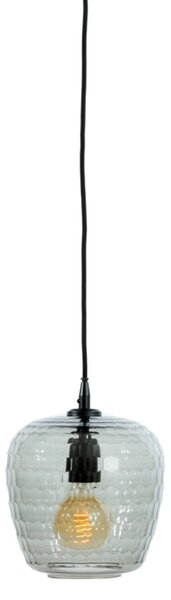 Plafoniera Lampada a sospensione DANITA di Light & Living Lampada Ø17x22 cm vetro fumé-nero