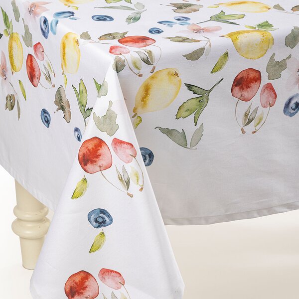 Tovaglia Da Cucina In Cotone Frutti CM. 150X150 Caleffi Caleffi