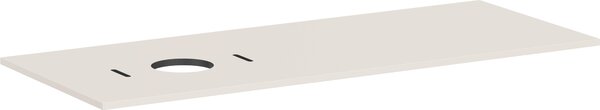 Hansgrohe Xilesa E Console avec découpe à gauche pour lavabo à poser, sans trou pour robinetterie, 1375x550x16mm, 54278780, 54278780