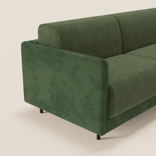 Narciso divano letto angolare con materasso alto 18 cm e penisola cont
