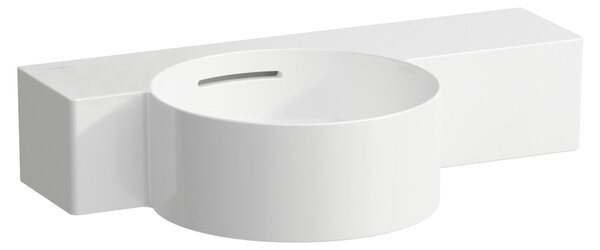 LAUFEN VAL Lave-mains, sans trou pour robinet, tablette à droite, avec trop-plein, coupant, 550x315mm, H8152830008131, H8152830008131
