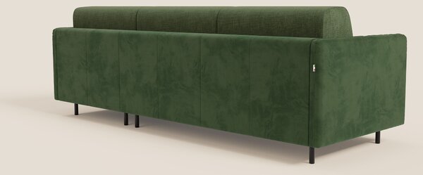 Narciso divano letto angolare con materasso alto 18 cm e penisola cont