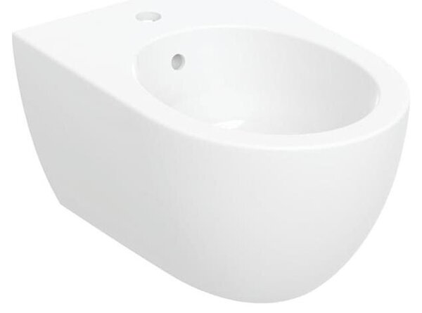 Geberit Acanto bidet mural, forme fermée, pour robinetterie monotrou, 502.825.00.8, 502.825.00.8