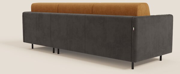 Narciso divano letto angolare con materasso alto 18 cm e penisola cont