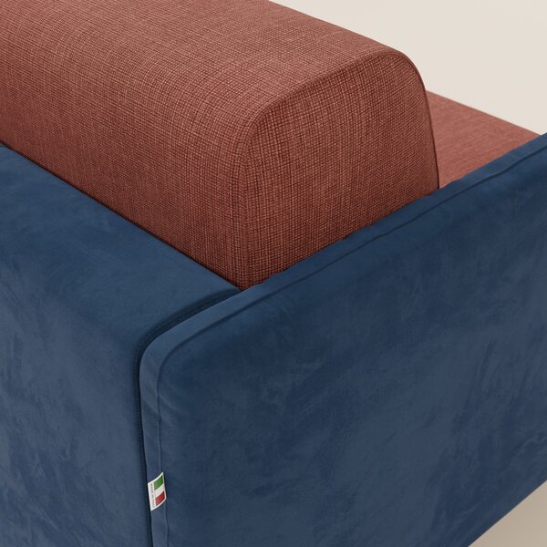 Narciso divano letto angolare con materasso alto 18 cm e penisola cont