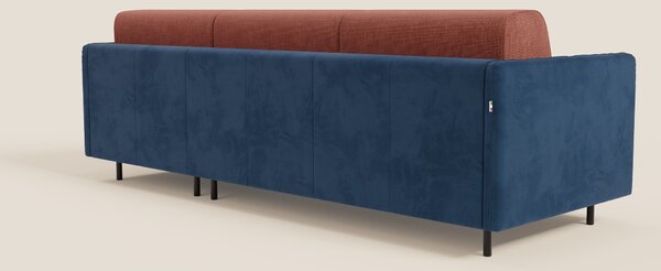 Narciso divano letto angolare con materasso alto 18 cm e penisola cont