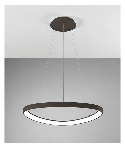LIFERING SOSPENSIONE IN FORMA OVALE LED 48W LUCE 3000K-4000K DIMMERABILE 5 COLORI